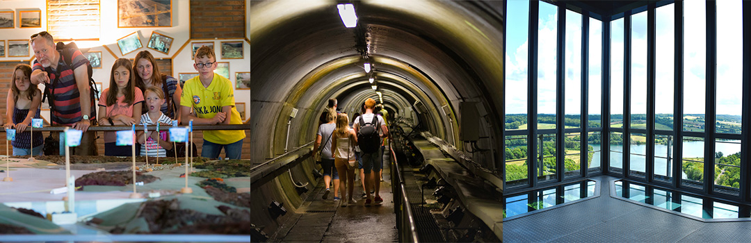 Presentation of the guided tour of the Plate Taille Dam